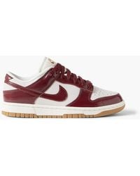Nike - Dunk Low Croc-Effect Leather And Suede Sneakers - Lyst