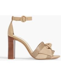 Alexandre Birman - Maxi clarita 90 sandalen aus veloursleder, glattleder und leder mit eidechseneffekt - Lyst