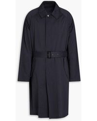 Giorgio Armani - Belted Cotton-Blend Taffeta Trench Coat - Lyst