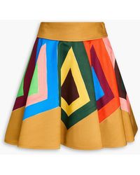 PUCCI - Printed Cotton-Blend Twill Mini Skirt - Lyst