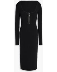 Tom Ford - Ribbed Wool-blend Dress - Lyst
