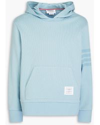 Thom Browne - Striped French-Cotton Terry Hoodie - Lyst