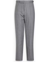 Thom Browne - Gestreifte hose aus woll-twill - Lyst