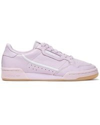adidas originals white and lilac continental 80 trainers