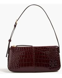 Tory Burch - Mcgraw Croc-effect Leather Shoulder Bag - Lyst