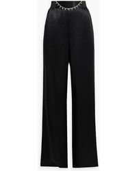 Cami NYC - Laura Crystal-embellished Silk-satin Wide-leg Pants - Lyst