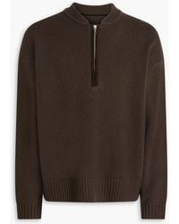 Rag & Bone - Clarkson pullover aus wolle mit halblangem reißverschluss - Lyst