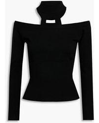 Jonathan Simkhai - Off-the-shoulder Knitted Turtleneck Top - Lyst