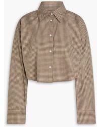 Citizens of Humanity - Ana Cropped Checked Cotton Shirt - Lyst
