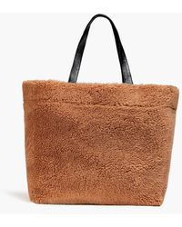 Stand Studio - Shopping Faux Shearling Tote - Lyst