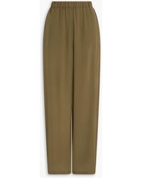 Max Mara - Zigano Silk Crepe De Chine Wide-leg Pants - Lyst