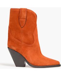 Isabel Marant - Leyane Suede Cowboy Boots - Lyst