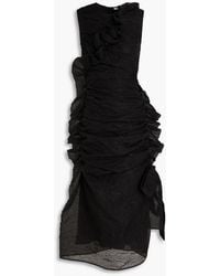 Cecilie Bahnsen - Gabriella Ruffled Cloqué Midi Dress - Lyst