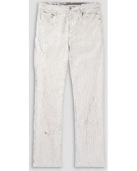 Rick Owens - Megacrust Slim-Fit Coated Jeans - Lyst