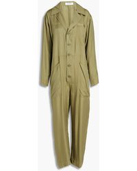 Equipment - Almira jumpsuit aus glänzendem twill mit falten - Lyst