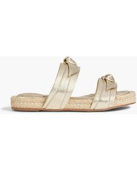 Alexandre Birman - Clarita Bow-detailed Leather Espadrille Sandals - Lyst