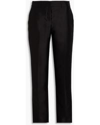 Zimmermann - Wool And Silk-blend Straight-leg Pants - Lyst