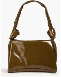 STAUD - Lisbett Patent-Leather Shoulder Bag - Lyst