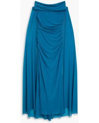 Talbot Runhof - Off-The-Shoulder Cape-Effect Stretch-Tulle Gown - Lyst
