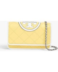 Tory Burch - Fleming Quilted Leather Cross-body Bag - Lyst