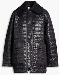 Ganni - Quilted Shell Jacket - Lyst