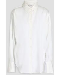 FRAME - The Standard Stretch-silk Satin Shirt - Lyst