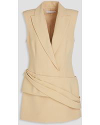 Jonathan Simkhai - Minikleid aus crêpe mit wickeleffekt - Lyst