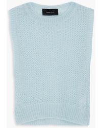 Simone Rocha - Cropped Embellished Mohair-blend Vest - Lyst