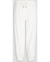 Brunello Cucinelli - Sequin-embellished French Cotton-blend Terry Track Pants - Lyst
