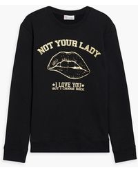 RED Valentino - Printed French Cotton-blend Terry Sweatshirt - Lyst
