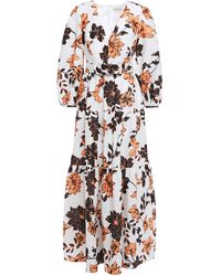 nicholas arielle floral wrap maxi dress