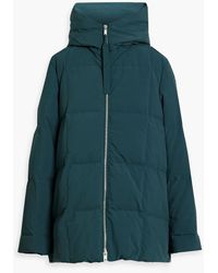 Jil Sander - Quilted Shell Hooded Down Coat - Lyst