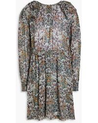 Ba&sh - Presley Tiered Floral-print Georgette Mini Dress - Lyst