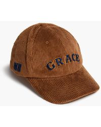 Wales Bonner - Baseballcap "grace" aus baumwollcord mit stickereien - Lyst