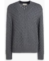 Officine Generale - Francis Jacquard-Knit Wool Sweater - Lyst