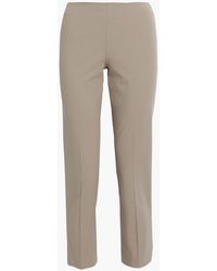 Womens Clothing Trousers Slacks and Chinos Straight-leg trousers Brunello Cucinelli Cotton Slim-cut Drawstring Trousers in Natural 