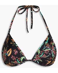 Charo Ruiz - Printed Triangle Bikini Top - Lyst