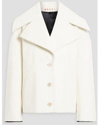 Marni - Wool-blend Felt Jacket - Lyst