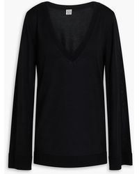 TOTEME - Silk And Cashmere-blend Sweater - Lyst