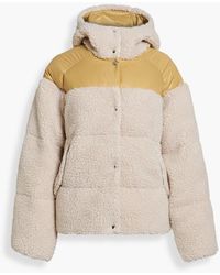 Rag & Bone - Joelle Quilted Faux Shearling And Shell Hooded Down Jacket - Lyst