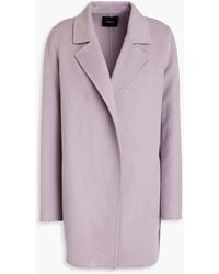 Theory - Brushed Wool And Cashmere-blend Felt Coat - Lyst