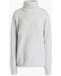 Ganni - Ribbed-knit Turtleneck Sweater - Lyst