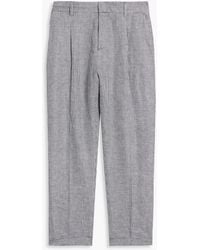 120% Lino - Houndstooth Linen Suit Pants - Lyst