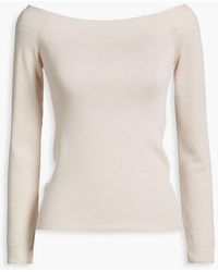 Tom Ford - Off-The-Shoulder Cashmere And Silk-Blend Top - Lyst