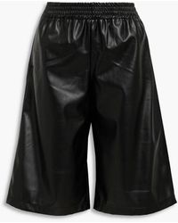 ATM - Faux Leather Shorts - Lyst