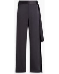 Stine Goya - Gracie Satin Straight-Leg Pants - Lyst