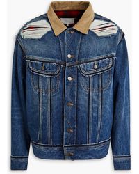 Maison Margiela - Pendleton jeansjacke in distressed-optik - Lyst