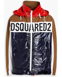 DSquared² - Paneled Color-block Logo-print Shell Jacket - Lyst