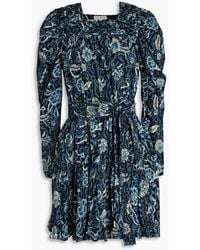 Ulla Johnson - Nailah Floral-print Cotton-blend Mini Dress - Lyst