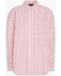 Maje - Crystal-Embellished Striped Jacquard Shirt - Lyst